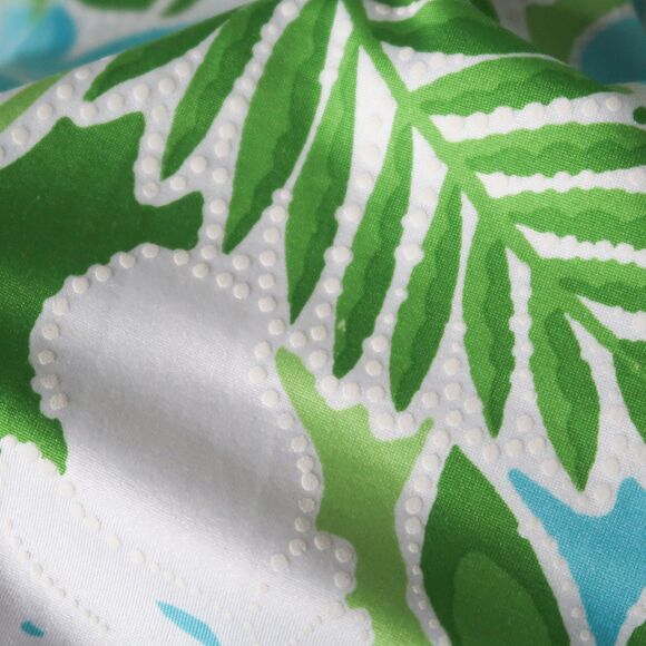 Ruby Rd. Womens Top Size XL Blue Green Floral 3/4 Sleeve Stretch Tie‎ Knot - Picture 8 of 8